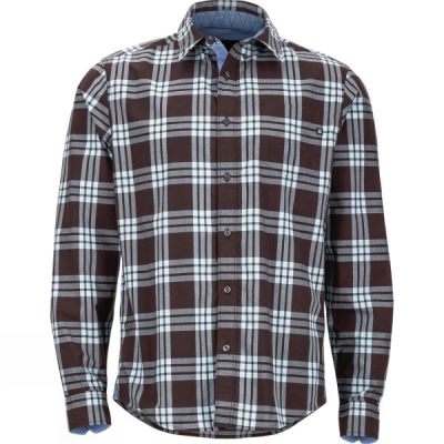 Camisa Marmot Cobblestone Manga Larga Hombre - Marrones - Chile TSF615387